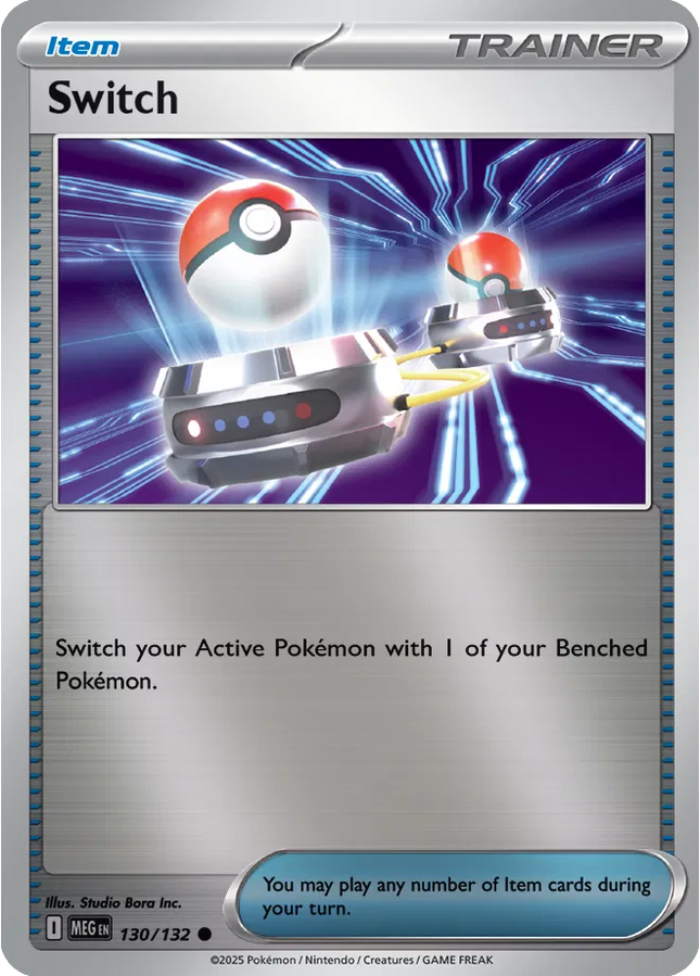 Switch Mega Evolution Common 130/132 Reverse Holofoil