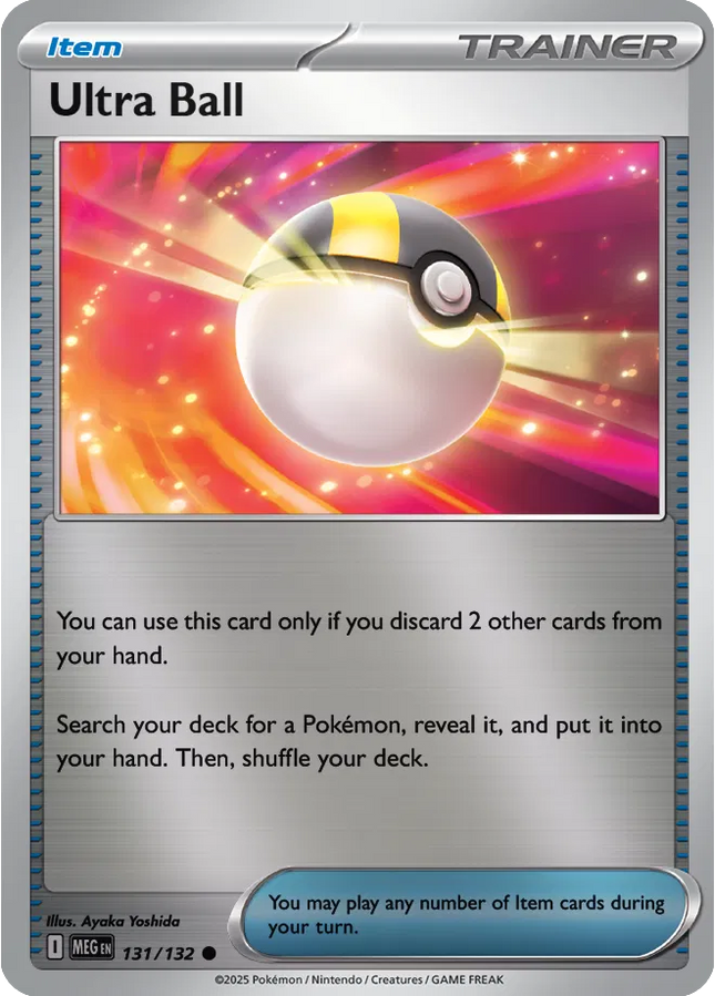 Ultra Ball Common • 131/132 Mega Evolution Reverse Holofoil
