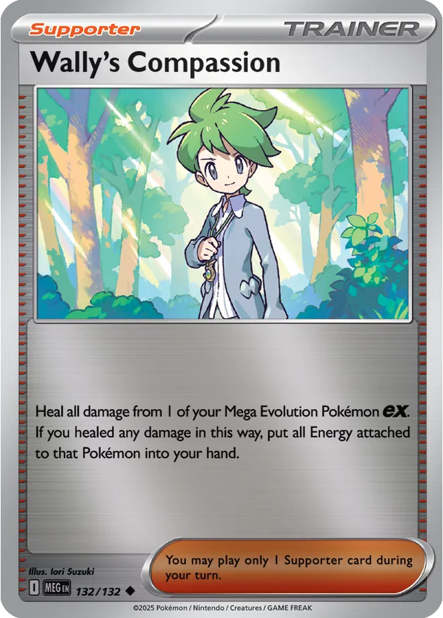Wally's Compassion Uncommon • 132/132 Mega Evolution Reverse Holofoil