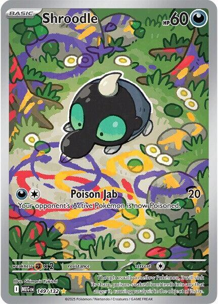 Shroodle Mega Evolution Illustration Rare 149/132