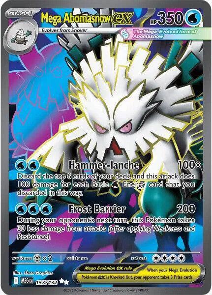 Mega Abomasnow ex Mega Evolution Ultra Rare 157/132