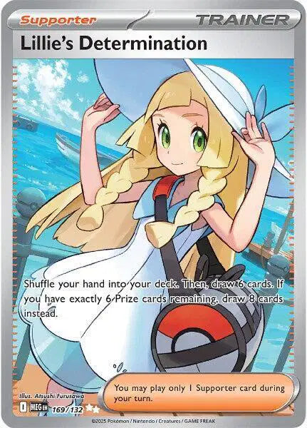 Lillie's Determination Ultra Rare • 169/132 Mega Evolution
