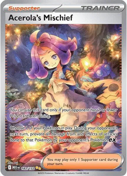 Acerola's Mischief Mega Evolution Special Illustration Rare 183/132
