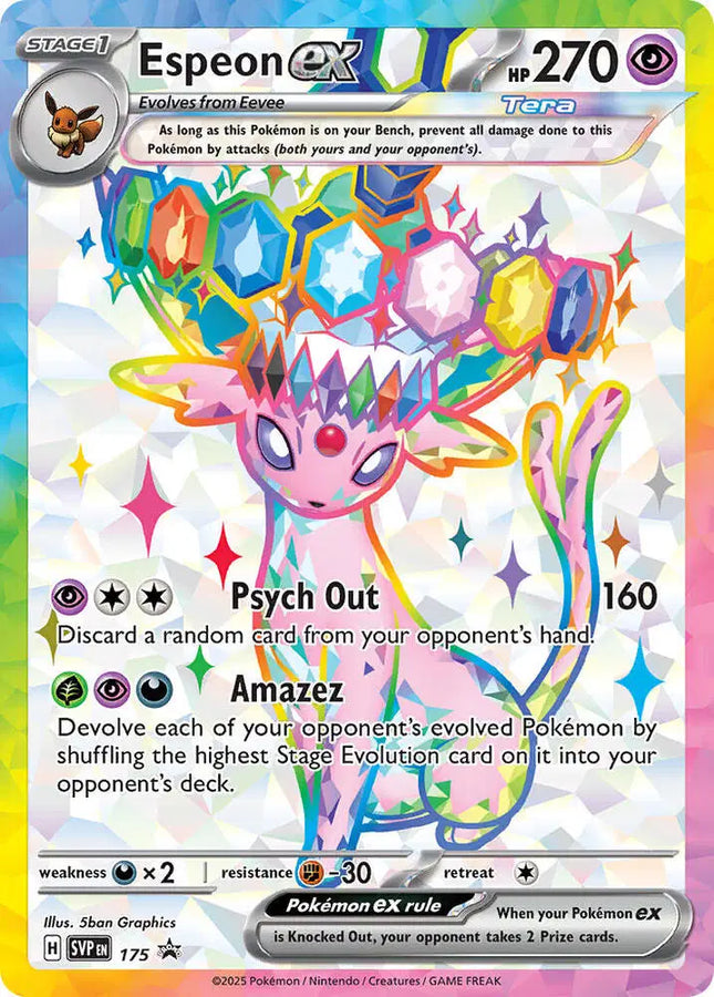 Espeon ex - 175 Scarlet & Violet Promo Promo SVP 175