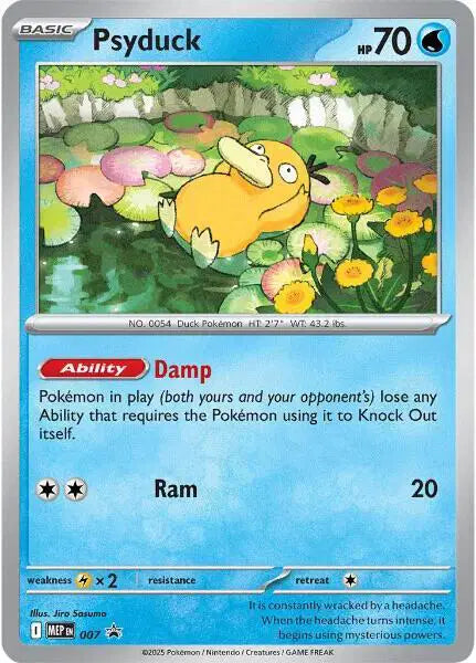 Psyduck Promo • 007 Mega Evolution Black Star Promos