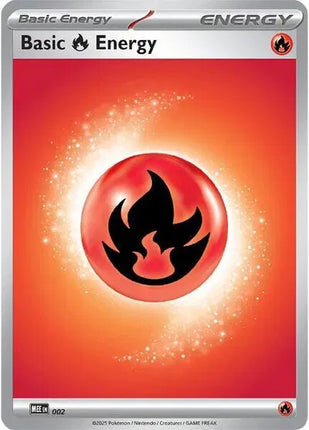 Basic Fire Energy - 002 MEE: Mega Evolution Energies Common 2 Holofoil