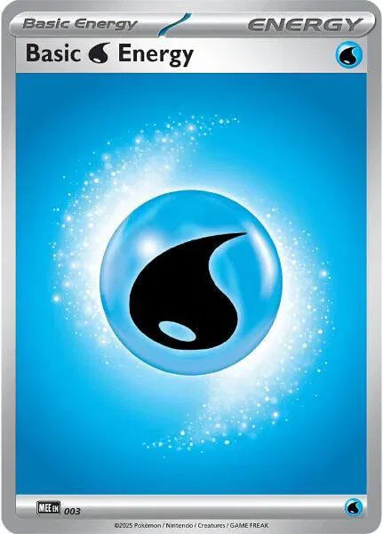 Basic Water Energy - 003 MEE: Mega Evolution Energies Common 3 Holofoil