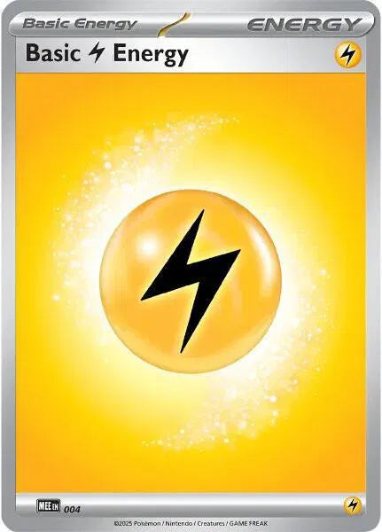 Basic Lightning Energy - 004 MEE: Mega Evolution Energies Common 4 Holofoil