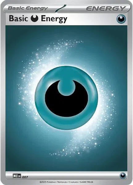 Basic Darkness Energy - 007 MEE: Mega Evolution Energies Common 7 Holofoil