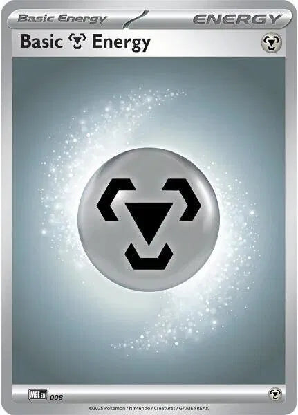 Basic Metal Energy - 008 MEE: Mega Evolution Energies Common 8 Holofoil