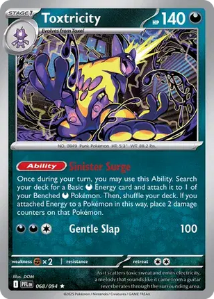 Toxtricity Rare • 068/094 Phantasmal Flames Holofoil