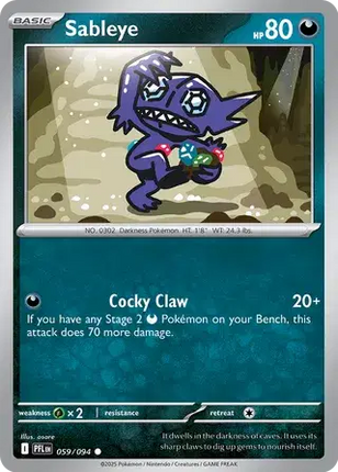 Sableye Common • 059/094 Phantasmal Flames