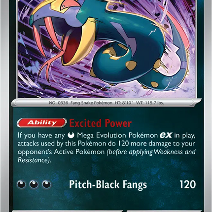Seviper Uncommon • 062/094 Phantasmal Flames Reverse Holofoil