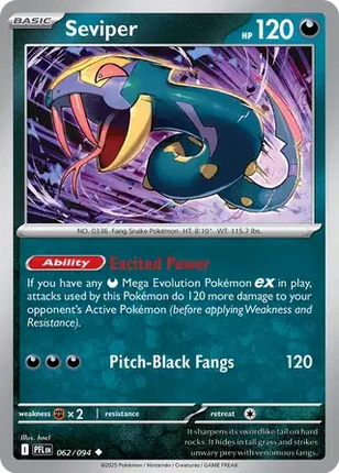 Seviper Uncommon • 062/094 Phantasmal Flames