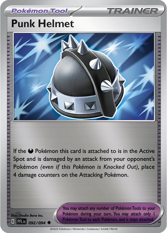 Punk Helmet Uncommon • 092/094 Phantasmal Flames Reverse Holofoil