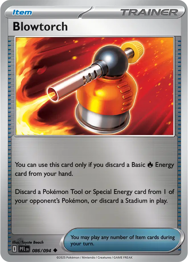 Blowtorch Uncommon • 086/094 Phantasmal Flames Reverse Holofoil