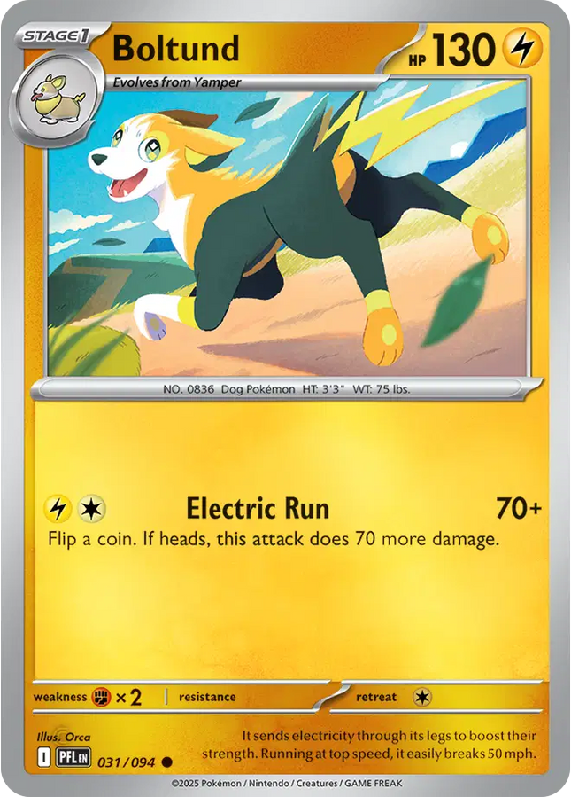 Boltund Common • 031/094 Phantasmal Flames Reverse Holofoil