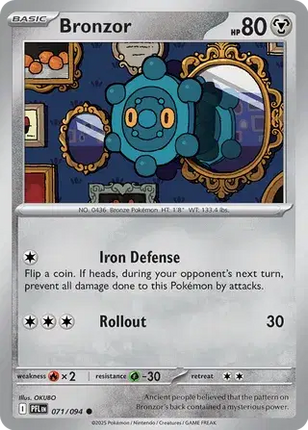 Bronzor Common • 071/094 Phantasmal Flames