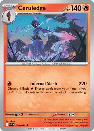Ceruledge Uncommon • 020/094 Phantasmal Flames
