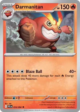 Darmanitan Uncommon • 016/094 Phantasmal Flames