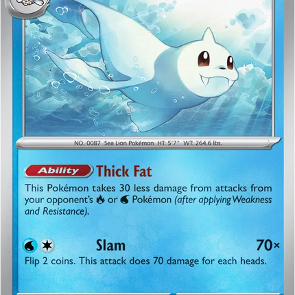 Dewgong Common • 022/094 Phantasmal Flames Reverse Holofoil