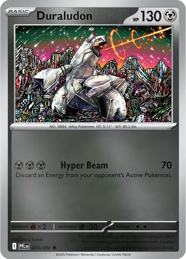 Duraludon Common 074/094 Phantasmal Flames Reverse Holofoil