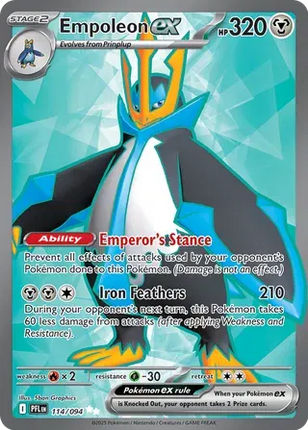 Empoleon ex Phantasmal Flames Ultra Rare 114/094