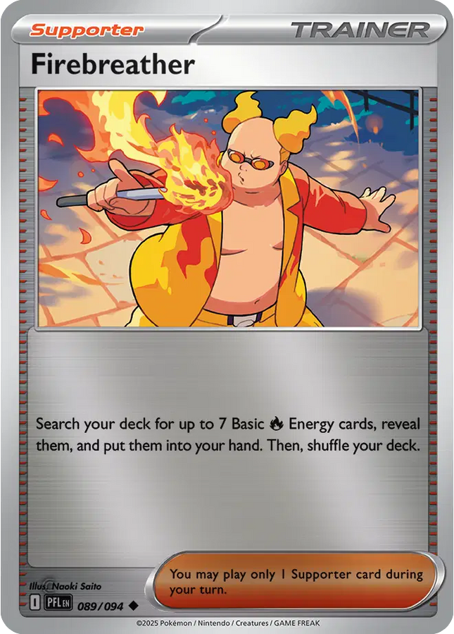 Firebreather Uncommon • 089/094 Phantasmal Flames Reverse Holofoil