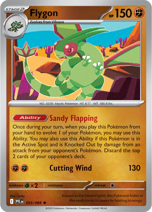 Flygon Rare 053/094 Phantasmal Flames Reverse Holofoil