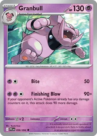 Granbull Uncommon • 038/094 Phantasmal Flames