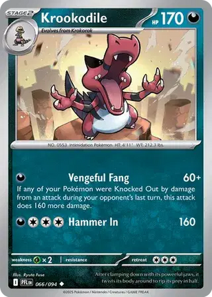 Krookodile Uncommon • 066/094 Phantasmal Flames