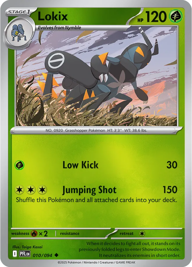 Lokix Uncommon • 010/094 Phantasmal Flames Reverse Holofoil