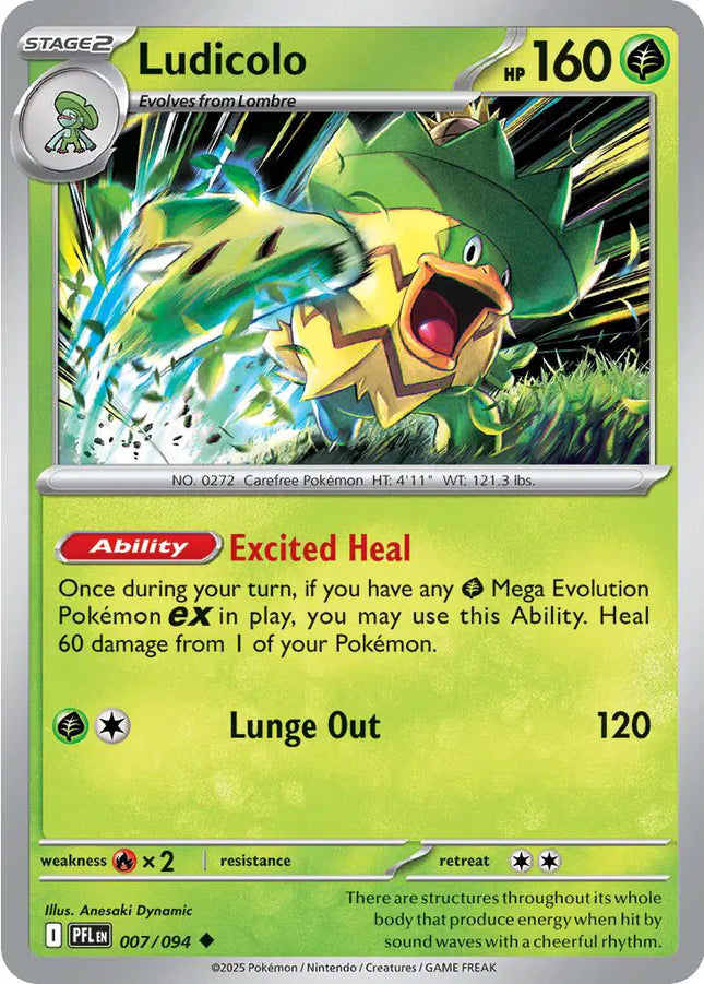 Ludicolo Uncommon • 007/094 Phantasmal Flames