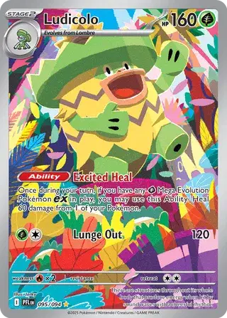 Ludicolo Illustration Rare 095/094 Phantasmal Flames