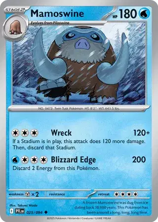 Mamoswine Uncommon • 025/094 Phantasmal Flames