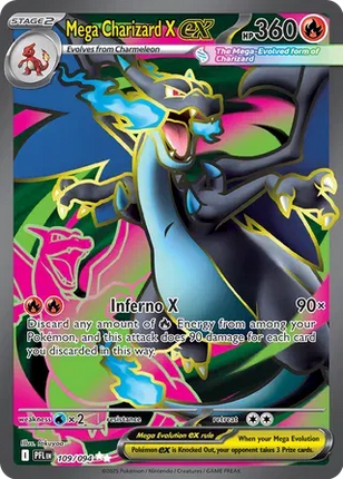 Mega Charizard X ex Phantasmal Flames Ultra Rare 109/094