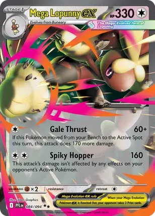 Mega Lopunny ex Double Rare 084/094 Phantasmal Flames
