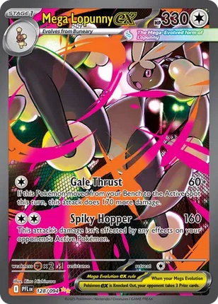 Mega Lopunny ex Phantasmal Flames Special Illustration Rare 128/094