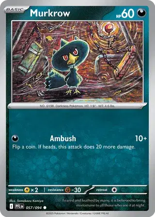 Murkrow Common • 057/094 Phantasmal Flames