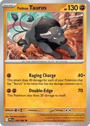 Paldean Tauros Uncommon • 048/094 Phantasmal Flames