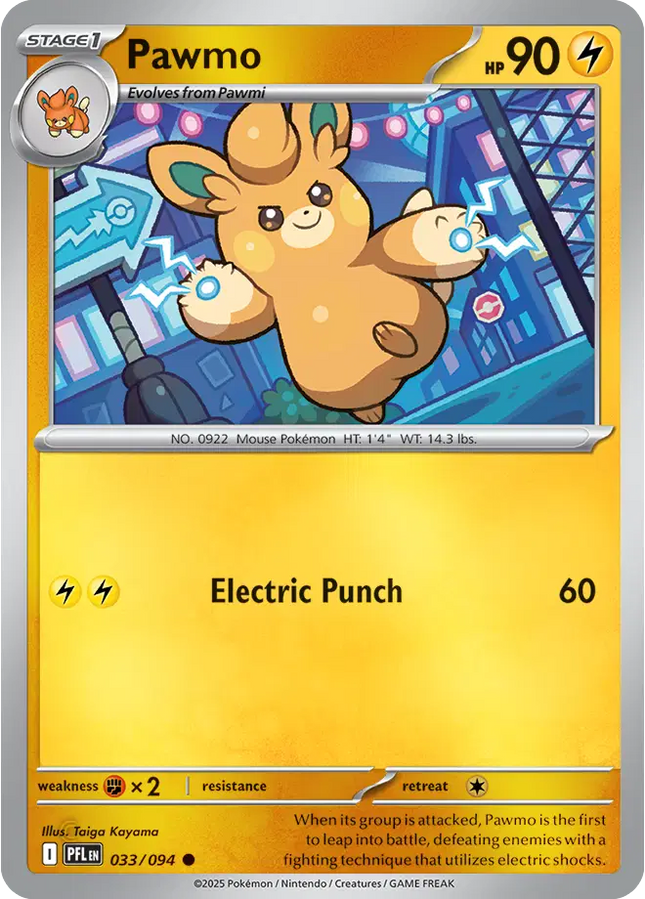 Pawmo Common • 033/094 Phantasmal Flames Reverse Holofoil