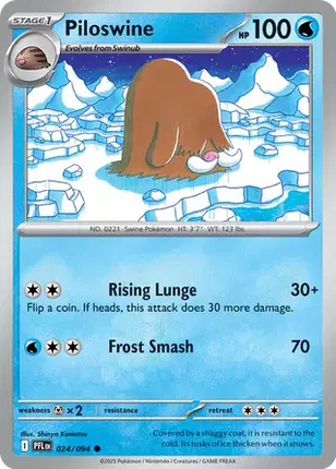 Piloswine Common • 024/094 Phantasmal Flames