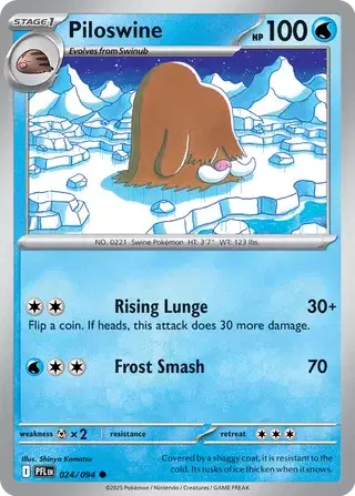 Piloswine Common • 024/094 Phantasmal Flames