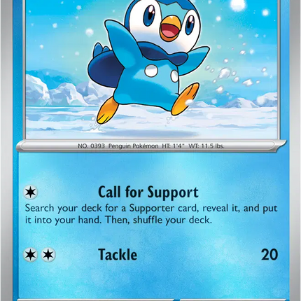 Piplup Common • 027/094 Phantasmal Flames Reverse Holofoil
