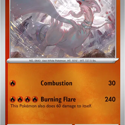 Reshiram Rare • 017/094 Phantasmal Flames Reverse Holofoil