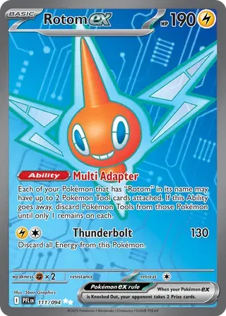 Rotom ex Phantasmal Flames Ultra Rare 111/094