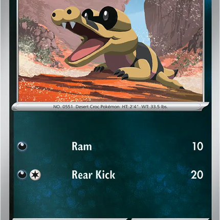 Sandile Common • 064/094 Phantasmal Flames Reverse Holofoil