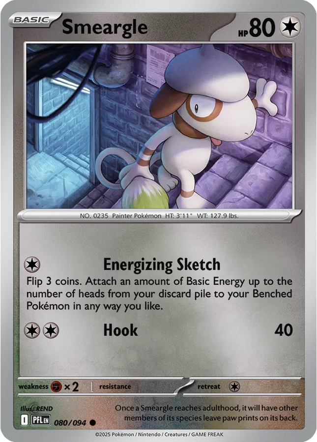 Smeargle Common • 080/094 Phantasmal Flames Reverse Holofoil
