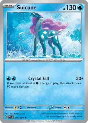 Suicune Rare • 026/094 Phantasmal Flames Holofoil
