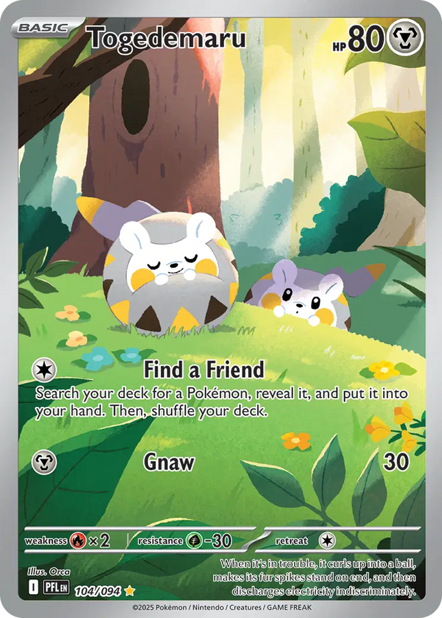 Togedemaru Illustration Rare 104/094 Phantasmal Flames